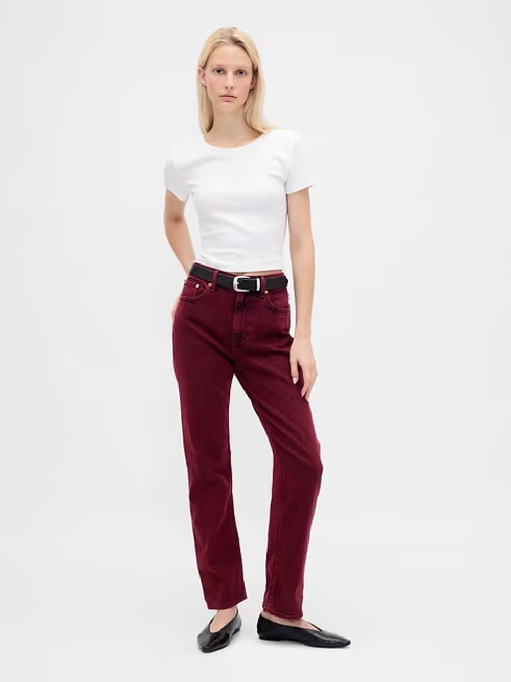 Gap high rise 90s slim straight jeans